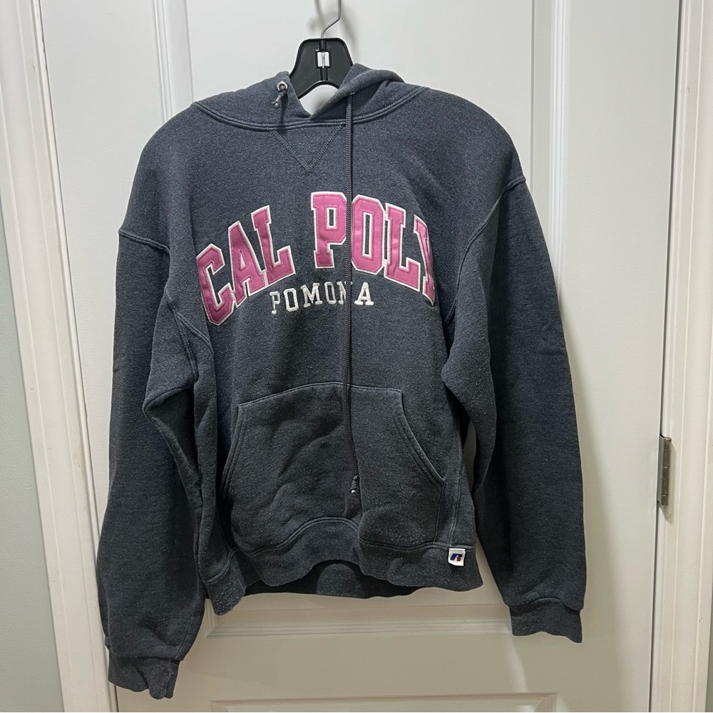 Cal Poly Pomona Grey Hoodie Sweatshirt Size Small